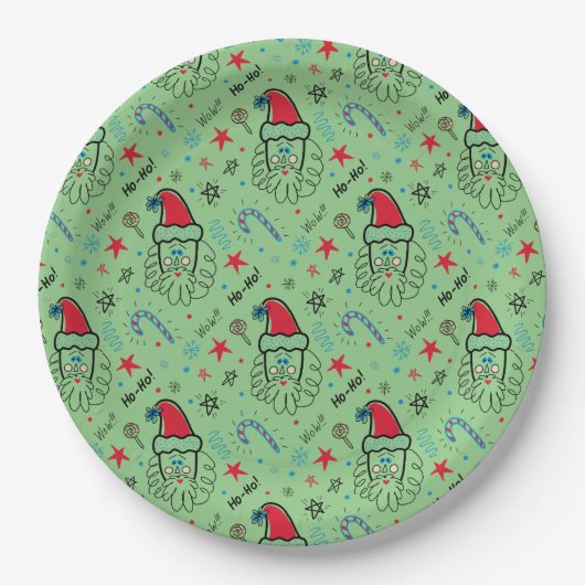 Weihnachtsfeiertage - Kleine Geschenke Pappteller (Vorderseite)