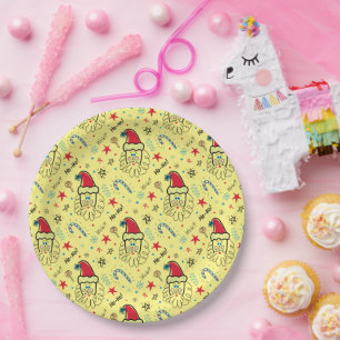 Weihnachtsfeiertage - Kleine Geschenke Pappteller
