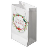 Weihnachtsfeiertage Kleine Geschenktüte (Vorderseite Schrägansicht)