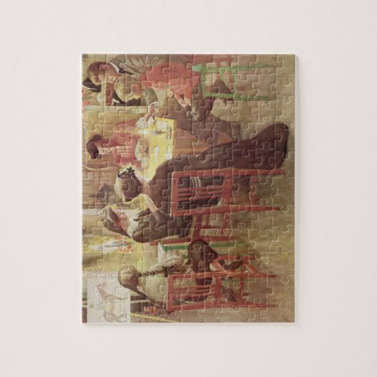 Weihnachtsfeiertage, Kneipe. in "Lasst Licht Puzzle (Vertikal)