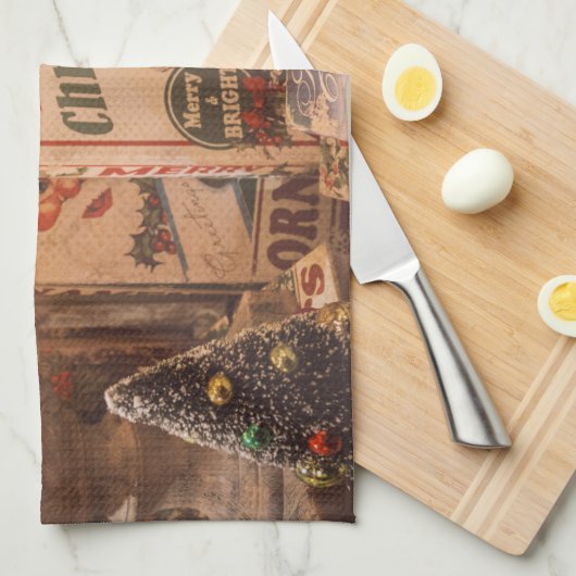 Weihnachtsfeiertage Küche Geschirrtuch (Viertel Falte)