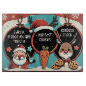 Weihnachtsfeiertage Leckereien Schneidebrett (Vorderseite)
