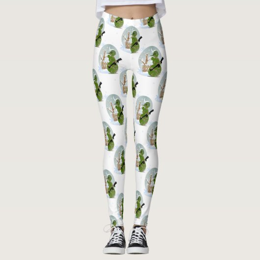 Weihnachtsfeiertage Leggings (Vorderseite)