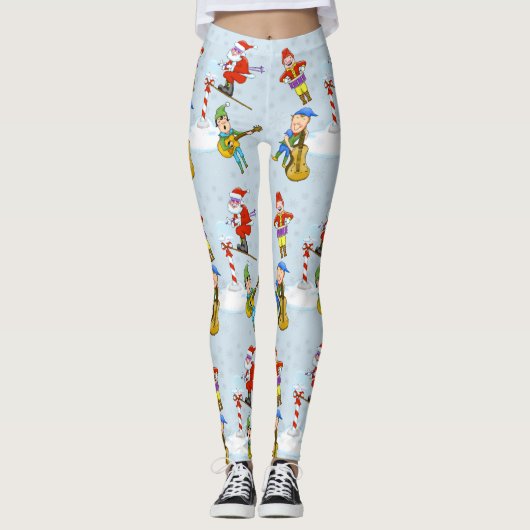 Weihnachtsfeiertage Leggings (Vorderseite)