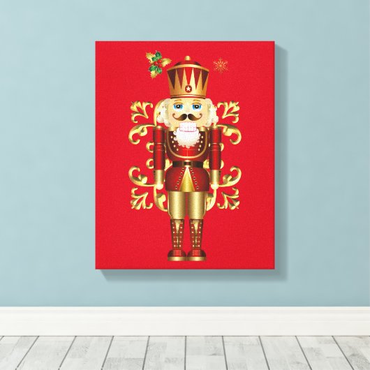 Weihnachtsfeiertage Leinwand Art-Nutcracker (Insitu (Holzboden))