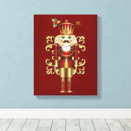 Weihnachtsfeiertage Leinwand Art-Nutcracker (Insitu (Holzboden))