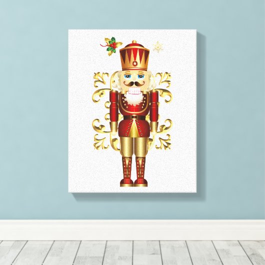Weihnachtsfeiertage Leinwand Art-Nutcracker (Insitu (Holzboden))