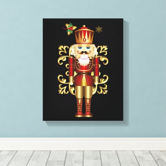 Weihnachtsfeiertage Leinwand Art-Nutcracker (Insitu (Holzboden))