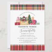 Weihnachtsfeiertage Lieblingssendungen Moderne Einladung (Vorderseite)