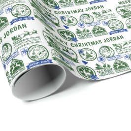 Weihnachtsfeiertage Lieferung Nordpol Express Geschenkpapier