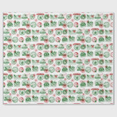 Weihnachtsfeiertage Lieferung Nordpol Express Geschenkpapier (Flach)