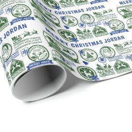 Weihnachtsfeiertage Lieferung Nordpol Express Geschenkpapier