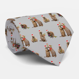 Weihnachtsfeiertage (Light Gray) Krawatte