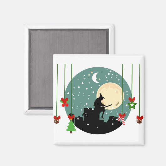 Weihnachtsfeiertage Magnet (Vorderseite/Rückseite)