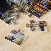 Weihnachtsfeiertage mit bunten Bäumen Puzzle (Seite)