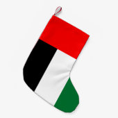 Weihnachtsfeiertage mit der Fahne der VAE Kleiner Weihnachtsstrumpf (Vorderansicht (hängend))