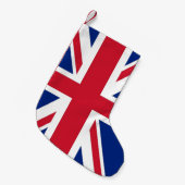 Weihnachtsfeiertage mit der Fahne des Vereinigten Kleiner Weihnachtsstrumpf (Vorderansicht (hängend))