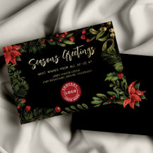 Weihnachtsfeiertage mit Firmenlogo