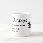 Weihnachtsfeiertage mit Firmenlogo q oder Code Kaffeetasse (Mittel)