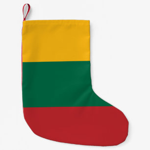 Weihnachtsfeiertage mit litauischer Flagge Kleiner Weihnachtsstrumpf