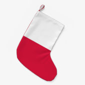 Weihnachtsfeiertage mit polnischer Flagge Kleiner Weihnachtsstrumpf (Vorderansicht (hängend))