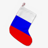Weihnachtsfeiertage mit russischer Flagge Kleiner Weihnachtsstrumpf (Vorderansicht (hängend))