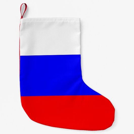 Weihnachtsfeiertage mit russischer Flagge Kleiner Weihnachtsstrumpf (Vorderseite)