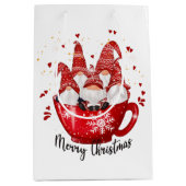 Weihnachtsfeiertage Mittlere Geschenktüte (Vorderseite)