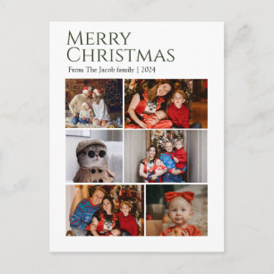 Weihnachtsfeiertage Moderne Fotografie Feiertagspostkarte