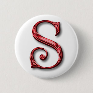 Weihnachtsfeiertage Monogram Button