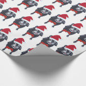 Weihnachtsfeiertage Mops Alle verfeinerten Weihnac Geschenkpapier (Ecke)