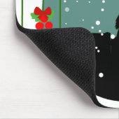 Weihnachtsfeiertage Mousepad (Ecke)