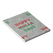 Weihnachtsfeiertage Notizblock (angewinkelt)