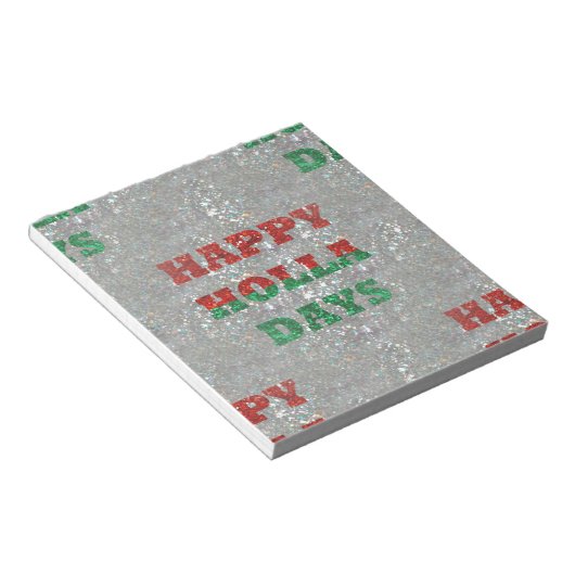 Weihnachtsfeiertage Notizblock (angewinkelt)