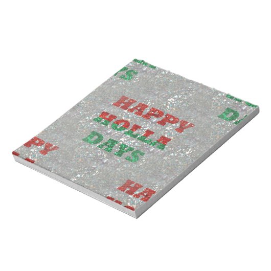 Weihnachtsfeiertage Notizblock (Rotiert)