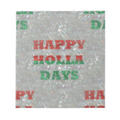 Weihnachtsfeiertage Notizblock (Vorderseite)