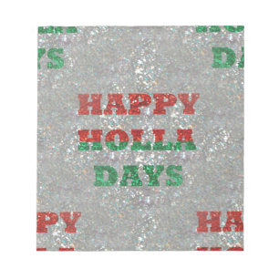 Weihnachtsfeiertage Notizblock