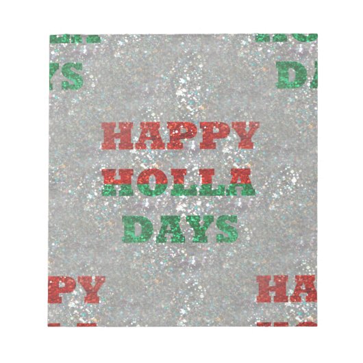 Weihnachtsfeiertage Notizblock (Vorderseite)