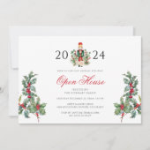 Weihnachtsfeiertage Nutcracker Open House Einladung (Vorderseite)