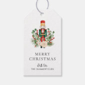 Weihnachtsfeiertage Nutcracker-Skript Geschenkanhänger (Vorderseite)