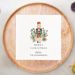 Weihnachtsfeiertage Nutcracker Skript-Papier Serviette
