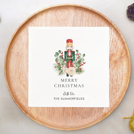 Weihnachtsfeiertage Nutcracker Skript-Papier Serviette