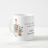 Weihnachtsfeiertage Nutcracker Skript Personalisie Kaffeetasse (Vorderseite Links)