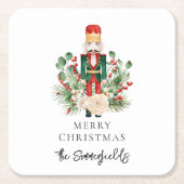 Weihnachtsfeiertage Nutcracker-Skript Rechteckiger Pappuntersetzer (Vorderseite)