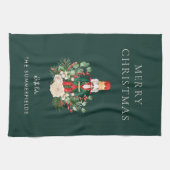 Weihnachtsfeiertage Nutcracker-Skriptfamilie Geschirrtuch (Horizontal)