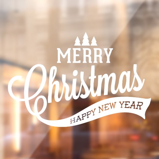 Weihnachtsfeiertage oder Türdekor Fensteraufkleber (Blatt 2)