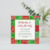 Weihnachtsfeiertage Office-Party Einladungen (Stehend Vorderseite)