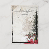 Weihnachtsfeiertage Ohrrahmen-Anzeige Logo hinzufü Visitenkarte (Vorderseite)