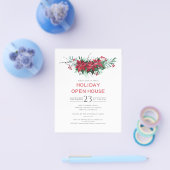 Weihnachtsfeiertage Open House Einladung Flyer (Einzeln)