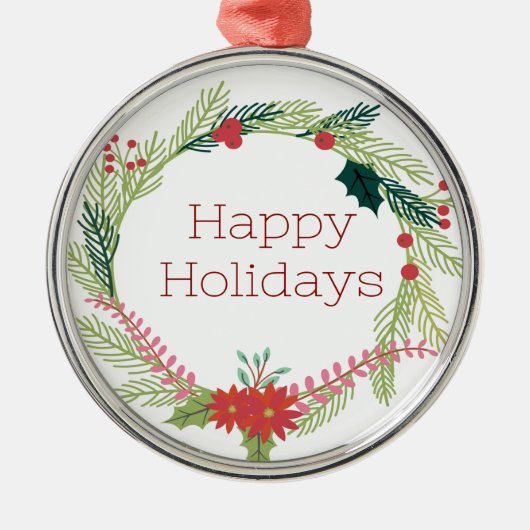 Weihnachtsfeiertage Ornament Aus Metall (Vorne)